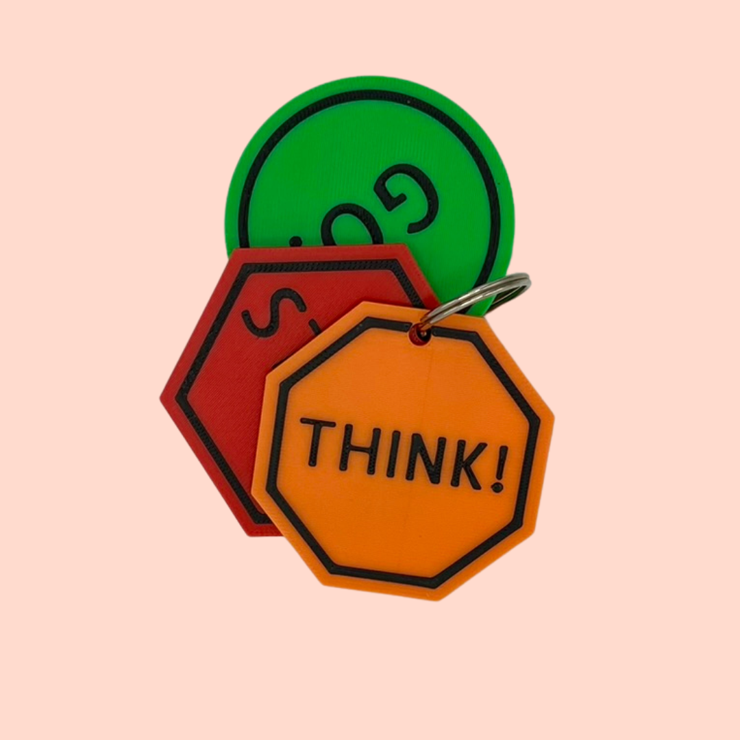 STOP • THINK • GO – Self-Regulation Keyring | Behaviour Support Tool for SEN/D & Zones of Regulation