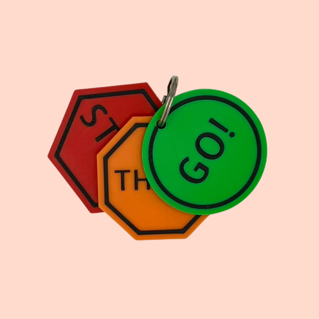 STOP • THINK • GO – Self-Regulation Keyring | Behaviour Support Tool for SEN/D & Zones of Regulation
