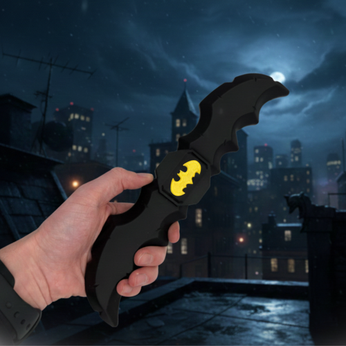 Bat-Themed Superhero Cosplay Prop - Lightweight Bat Throwing Replica