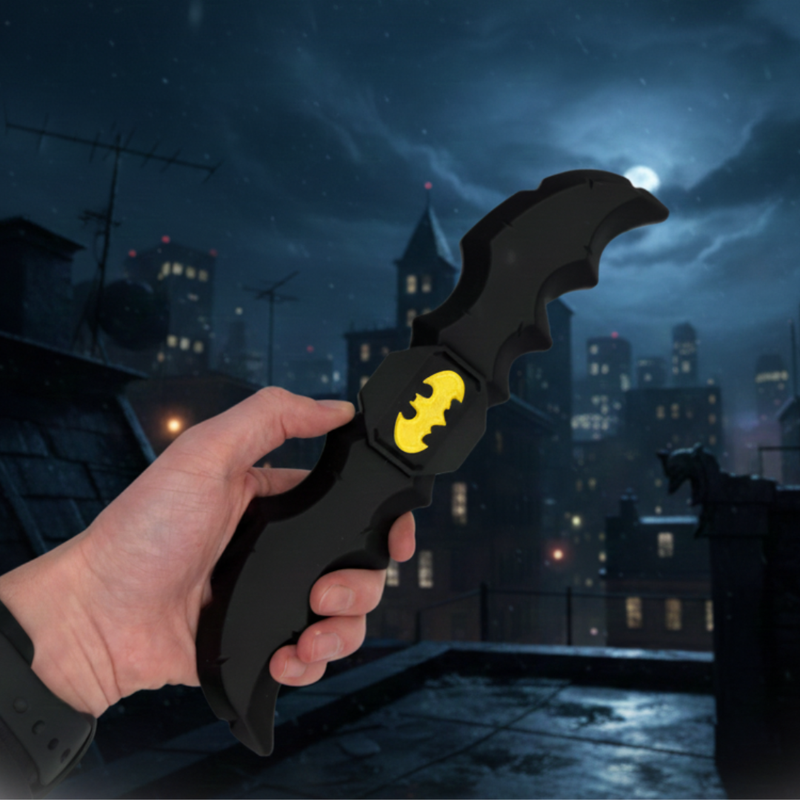 Bat-Themed Superhero Cosplay Prop - Lightweight Bat Throwing Replica