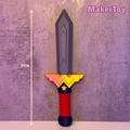 Hero-Style Sword Cosplay Prop - Costume Accessory
