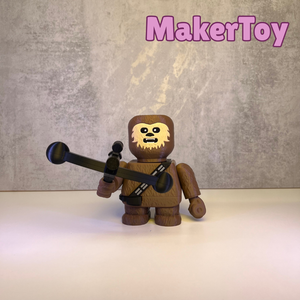 Chewbacca Chunkable Figure - Fan Art 3D Printed Collectible | MakerToy