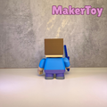 Minechunk Steve – Chunky Blocky Adventurer Figure