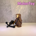 Chewbacca Chunkable Figure - Fan Art 3D Printed Collectible | MakerToy