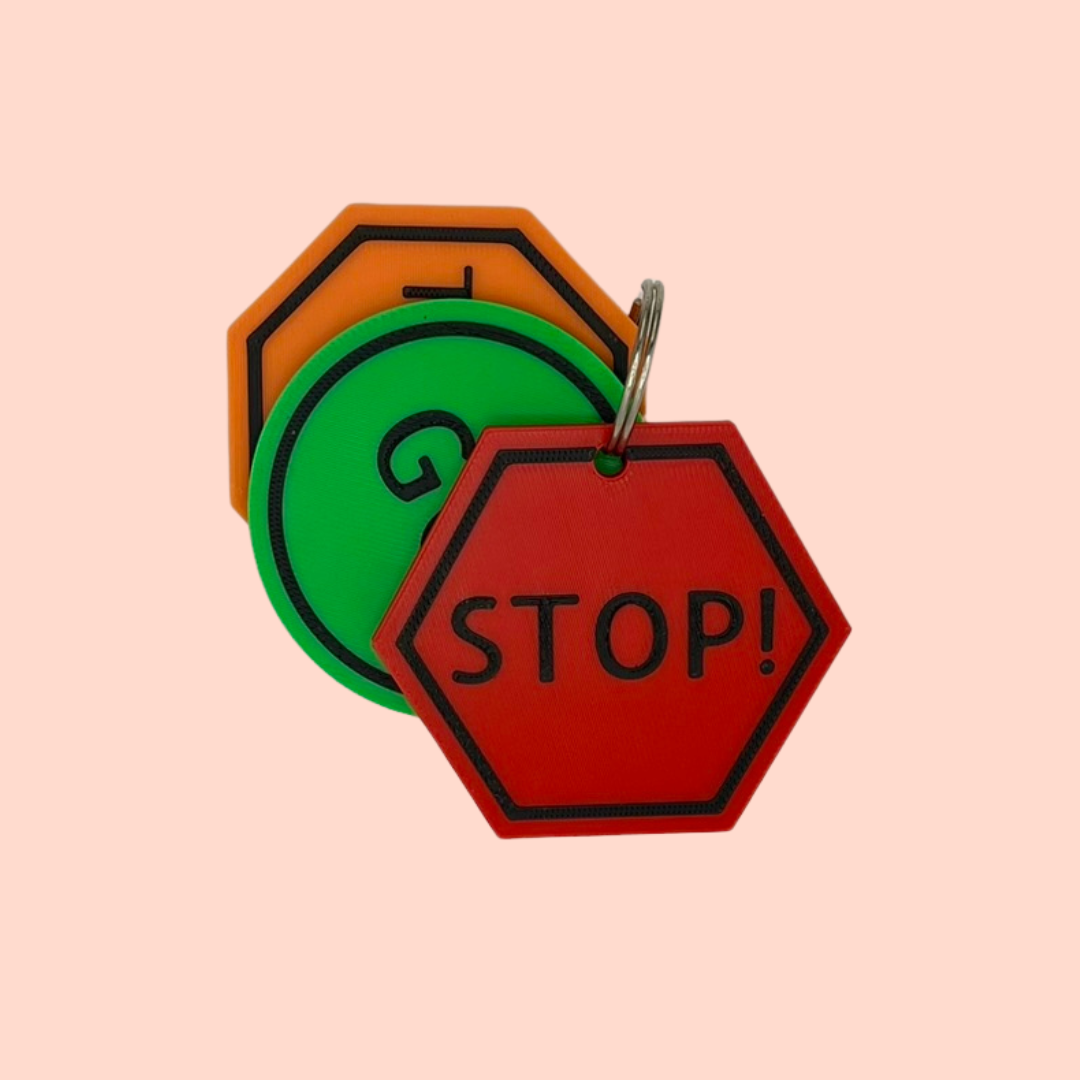 STOP • THINK • GO – Self-Regulation Keyring | Behaviour Support Tool for SEN/D & Zones of Regulation