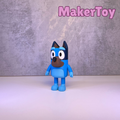 Bluey Heeler - chunky 3D printed figure