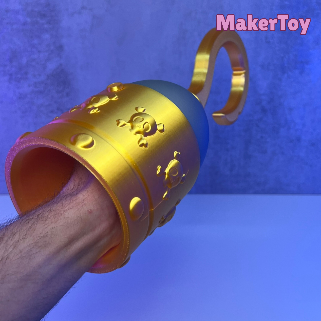 Pirate Hook Cosplay Prop | Pirate Dress-Up Accessory | Pretend Play Costume Piece