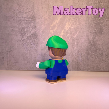 Chunky Luigi - chunky 3D printed figure