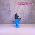 Bluey Heeler - chunky 3D printed figure