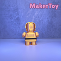 Chunk-3PO | Chunky 3D Printed Fan Art Figure Inspired by Star Wars' C-3PO | 10cm Protocol Droid Collectible | Handmade UK