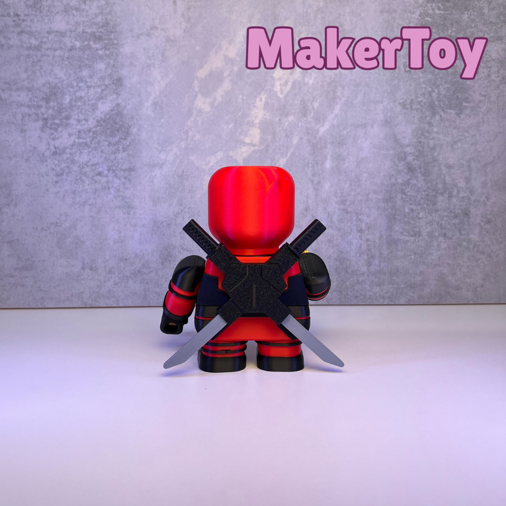 Deadpool Chunkable Figurine – Collectible Modular Display Toy | 3D Printed Marvel-Inspired Gift