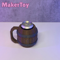 Rum Barrel Can Holder – Pirate Tankard Cooler