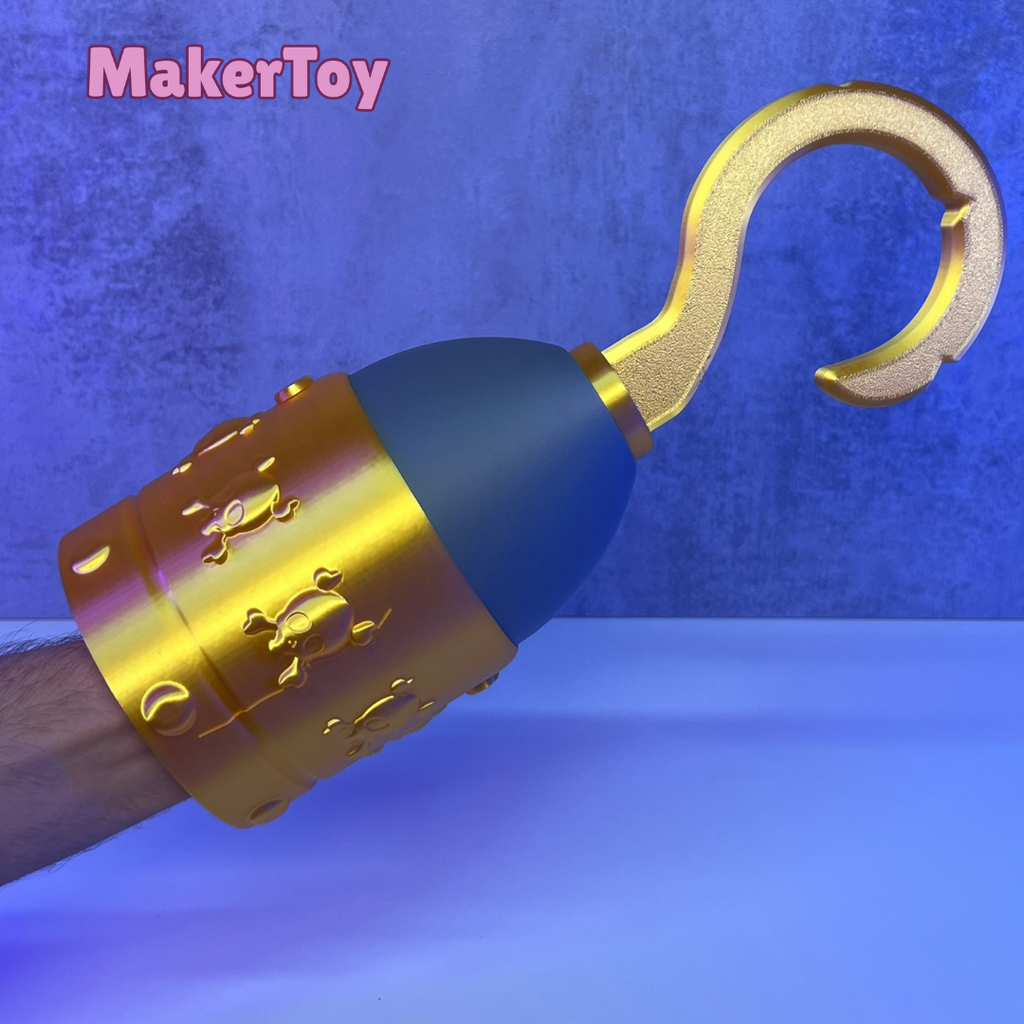 Pirate Hook Cosplay Prop | Pirate Dress-Up Accessory | Pretend Play Costume Piece