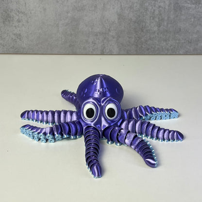 Cute Articulated Octopus - Poseable Wiggly Fidget Toy