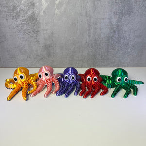 Cute Articulated Octopus - Poseable Wiggly Fidget Toy