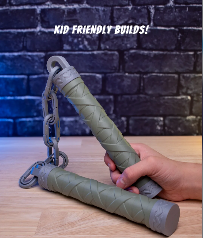 Kurogane Nunchucks – Plastic Costume Weapon for Cosplay & Shows