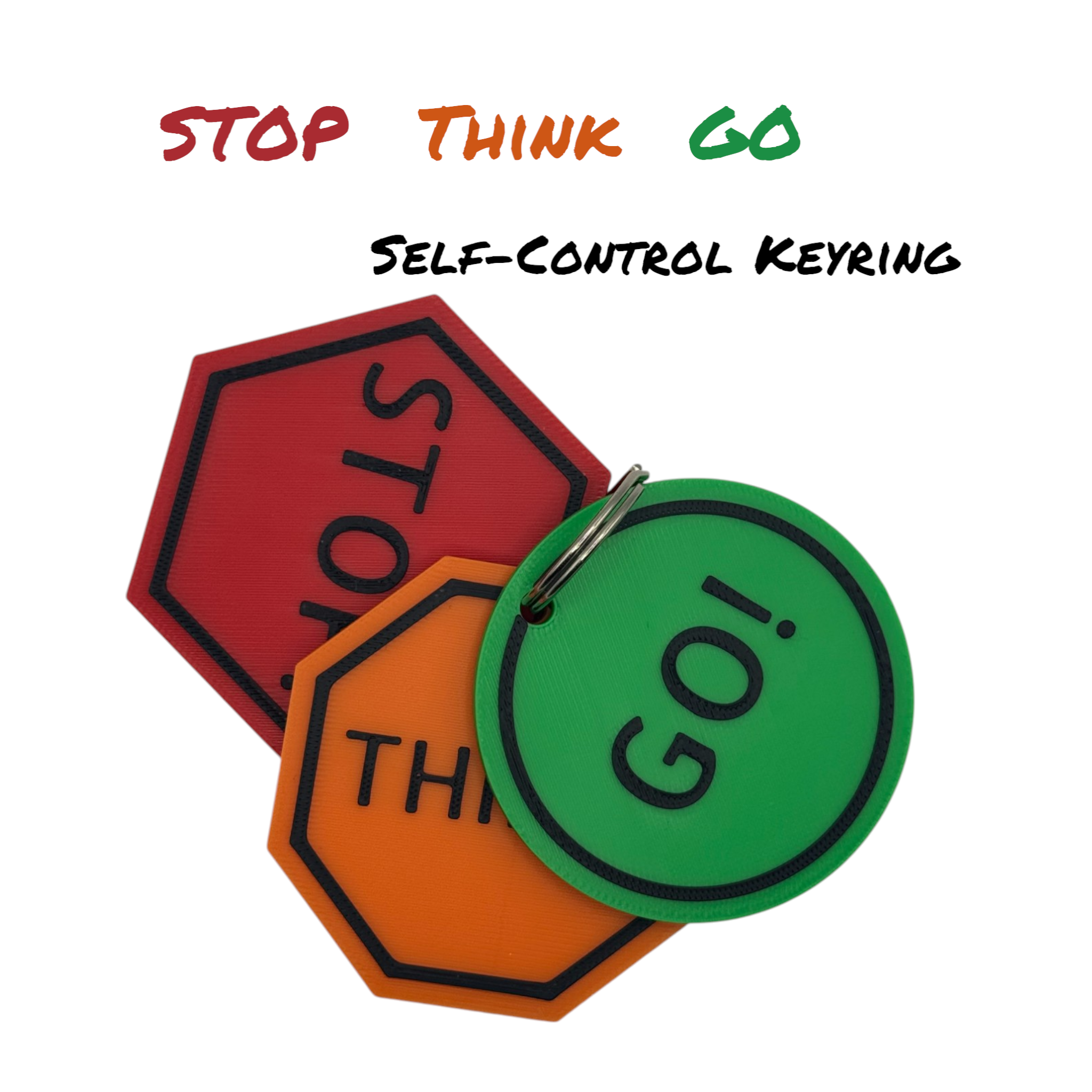 STOP, THINK, GO | Self-Control Self Regulation | Educational Zones Of Regulation for SEN-D
