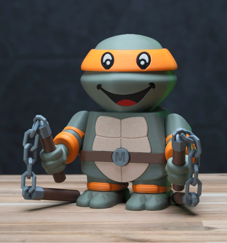 Michelangelo the Ninja Chunk – Chunky Orange Ninja Shellback Figure